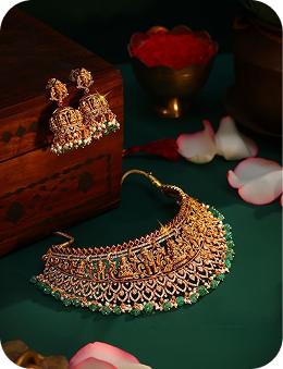 Heritage Artisanal Gold Jewelry Box Showcase