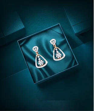 Everyday Wear Diamond Drop Earrings