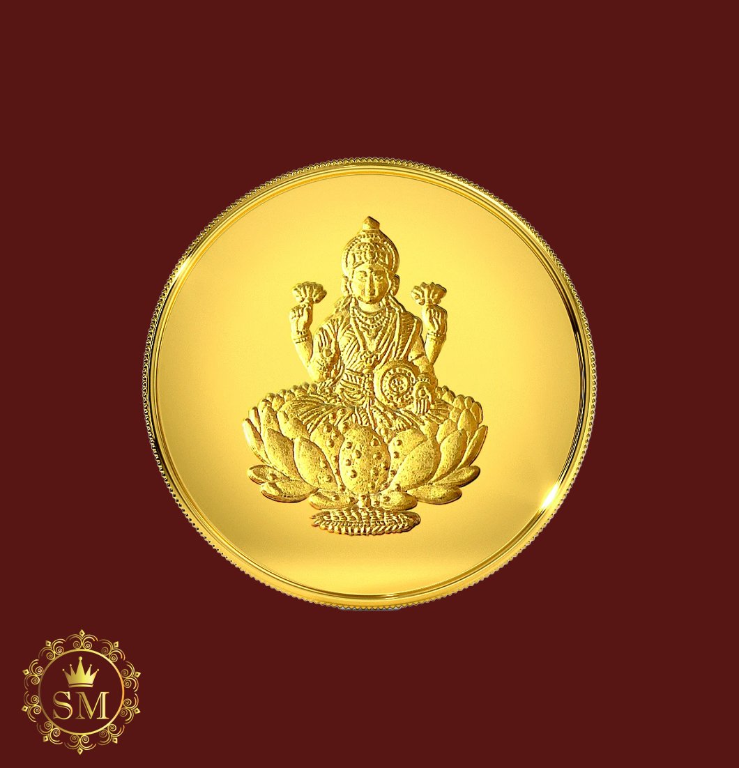 Traditional Gold Lakshmi Coin